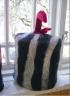 Birgit Backman with trendy wool products