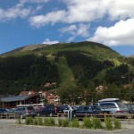 Åre Mountain in Summer Green Dress
